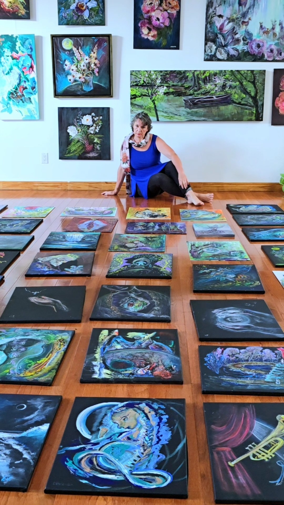 Dr. Irina Valentin in her art studio