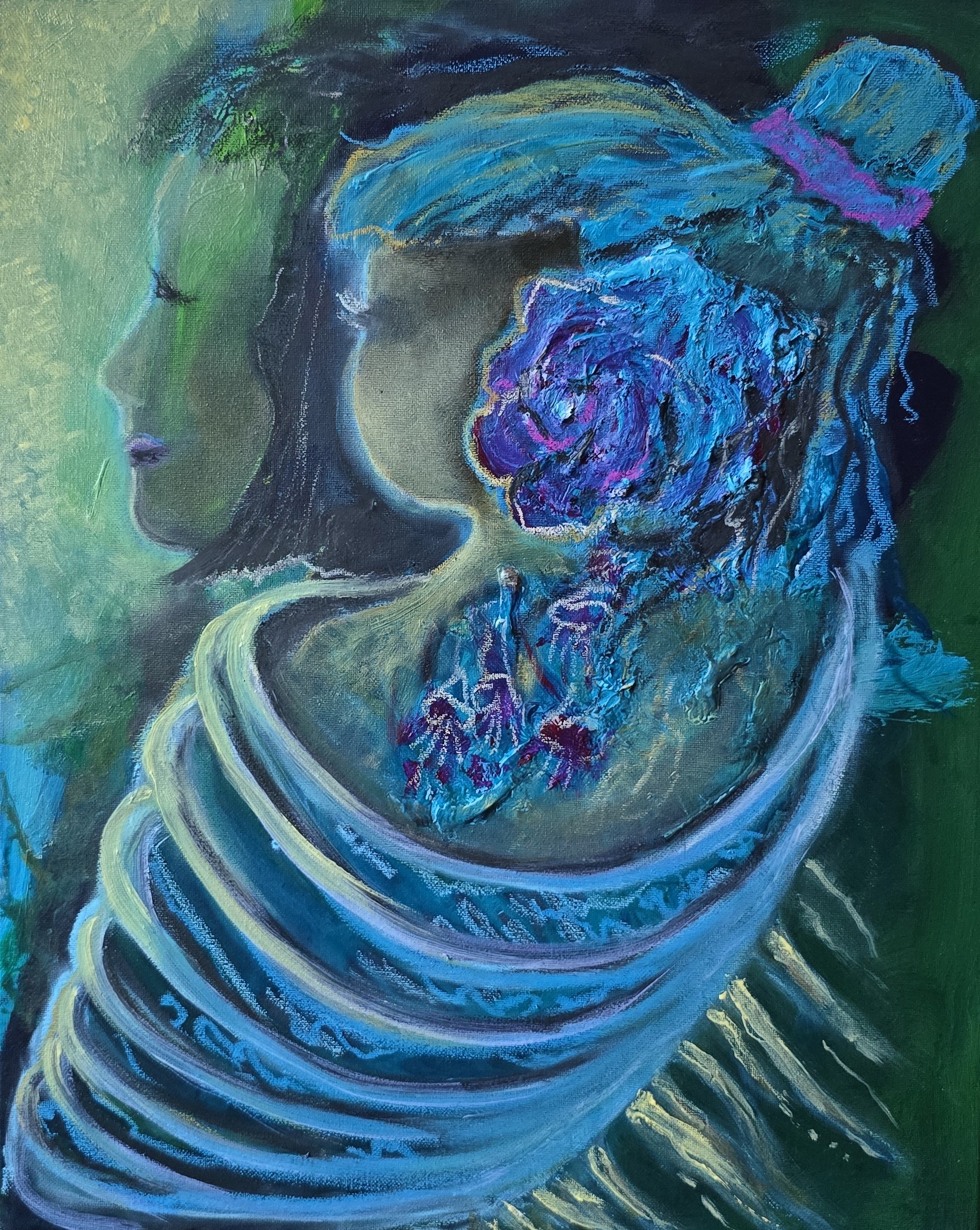 Dr. Irina Valentin in her art studio